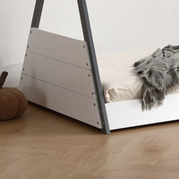 Exeter Grey and White Wooden House Bed