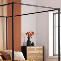 Farringdon Black Metal 4 Poster Bed