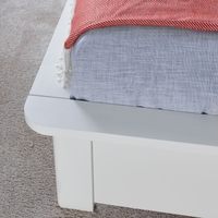 Fraser White Wooden Bookcase Bed