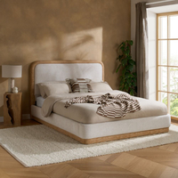 Girona White Fabric Bed