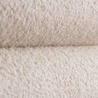 Colton Beige Boucle Fabric Winged Ottoman Storage Bed