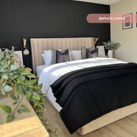 Harper Warm Stone Velvet Winged Ottoman Storage Bed