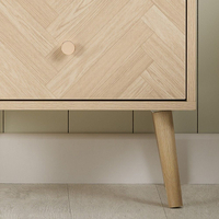 Herringford Oak 2 Drawer Bedside Table