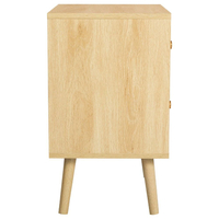 Herringford Oak 2 Drawer Bedside Table