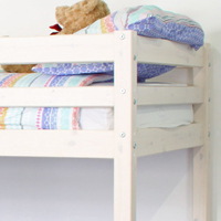 Hit White Wooden Storage Bunk Bed Frame