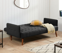 Hudson Charcoal Fabric Sofa Bed