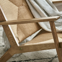 Icaria Oak Woven Wooden Chair