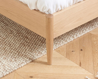 Jesper Wooden Oak Spindle Bed