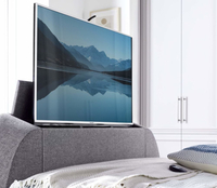 Kirkley Light Grey Fabric Ottoman TV Bed