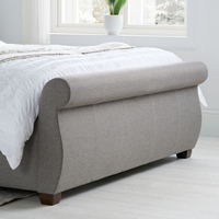 Lancaster Grey Fabric 2 Drawer Storage Bed