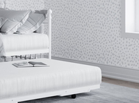 Leaf White Metal Guest Bed