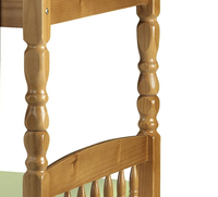 Lincoln Antique Solid Pine Wooden Bunk Bed