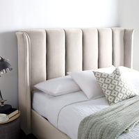 Aurora Stone Velvet Ottoman Bed