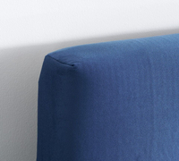 Loxley Blue Velvet Fabric Ottoman Storage Bed