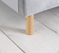 Loxley Grey Velvet Bed