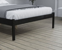 Luka Black Wooden Bed
