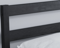 Luka Black Wooden Bed