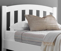 Lyon White Wooden Bed