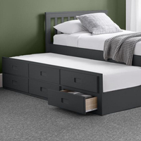 Maisie Anthracite Wooden Guest Bed Frame