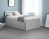 Maisie Light Grey Wooden Guest Bed Frame