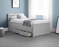 Maisie Light Grey Wooden Guest Bed Frame