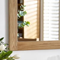 Mallory Oak Wooden Wall Mirror