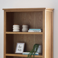 Mallory Oak Wooden Tall Bookcase