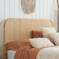 Margot Rattan Oak Wooden Bed Frame