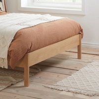 Margot Rattan Oak Wooden Bed Frame