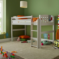 Max Dove Grey Wooden 6-in-1 Combination Bed