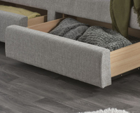 Mayfair Grey Fabric 4 Drawer Storage Bed