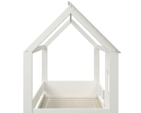 Mini White Wooden Playhouse Kids Bed