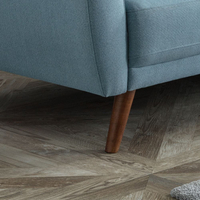 Monza Blue Fabric 3 Seater Sofa Bed