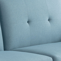 Monza Blue Fabric 3 Seater Sofa Bed