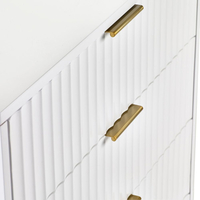 Murano White 5 Drawer Chest