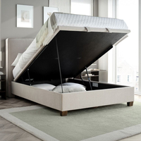Newton Stone Clay Fabric Ottoman Bed