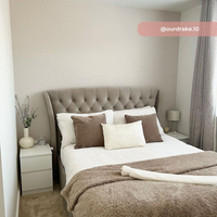 Newton Warm Stone Velvet 4 Drawer Storage Bed