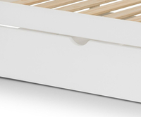 Nova White Trundle Guest Bed or Underbed Storage Drawer