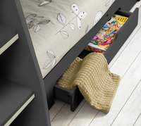 Orion Anthracite Wooden Storage Bunk Bed