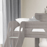 Orion Grey Oak Wooden Storage Triple Sleeper Bunk Bed