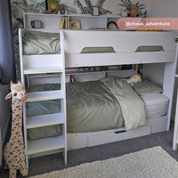Orion White Wooden Storage Bunk Bed