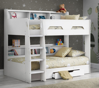 Orion White Wooden Storage Bunk Bed