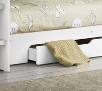 Orion White Wooden Storage Bunk Bed