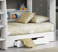 Orion White Wooden Storage Bunk Bed