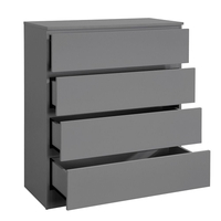 Oslo Grey Wooden 4 Drawer Chest