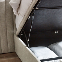 Paige White Ottoman Storage Hotel Bed