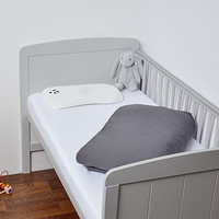 Panda Kids Urban Grey and Pure White 100% Bamboo Fitted Sheets