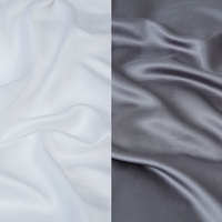 Panda Kids Urban Grey and Pure White 100% Bamboo Fitted Sheets