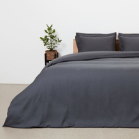 Panda Linen Bedding Set - Slate Grey