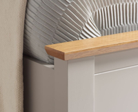 Phoenix Pearl Grey Wooden Ottoman Storage Bed